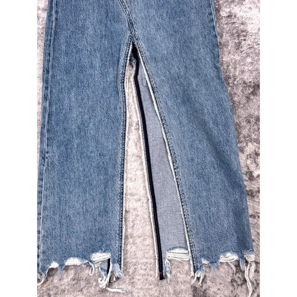 Ksubi Muse Maxi Skirt 24 Womens Blue Denim